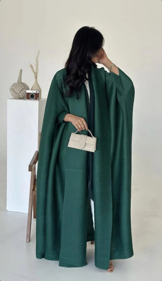 Green as Forest Abaya (Fashion wear Abaya, Modest wear Abaya)